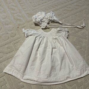 Sweet Dreams White Kids Dress with Headband